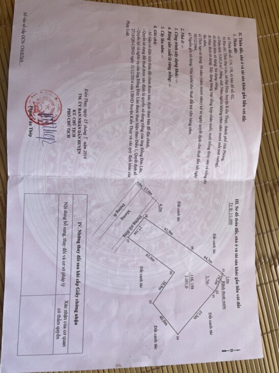 Bán Lô Đất Trang Trại Hơn 5000m² tại Kiến Thụy – Hải Phòng