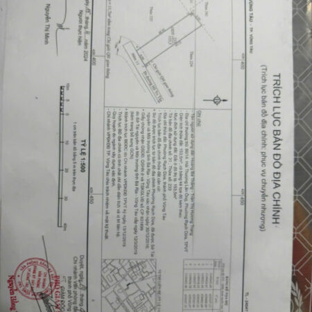 CHÍNH CHỦ CẦN BÁN – ĐẤT 153m² FULL THỔ CƯ – HẺM Ô TÔ – CÓ 6 PHÒNG TRỌ SẴN – RẠCH DỪA, TP VŨNG TÀU