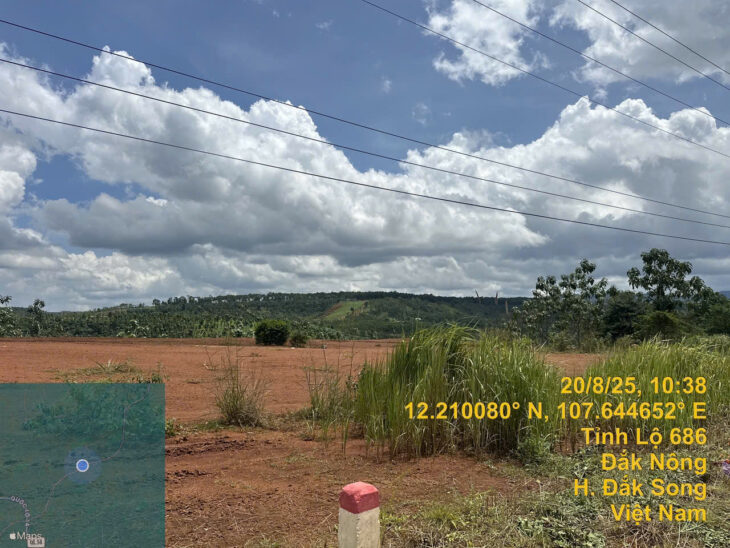 Bán gấp đất tỉnh lộ 686 xã Nâm N’Jang, huyện Đắk Song, Đắk Nông, 427m2, MT 13.5m, miễn TG