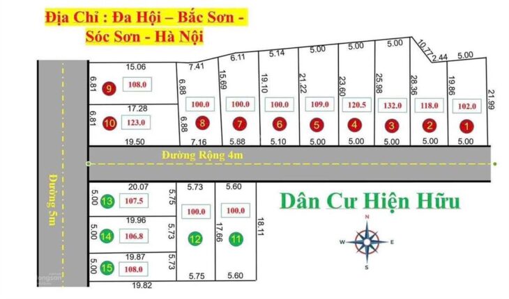 Chỉ 680 Triệu/ Lô Đất Sổ Đỏ, Full Thổ Cư tại Sóc Sơn, Hà Nội