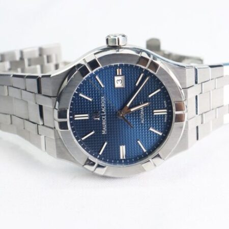ĐH Nam : Maurice Lacroix Aikon AI6008-SS002-43 0-1 Dial Blue Automatic Size 42 Fullbox