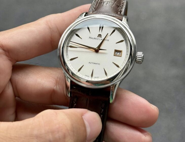 Đồng Hồ Nam : Maurice Lacroix Classiques Automatic, Mặt trắng, 3 kim 1 Lịch, Size 38mm…