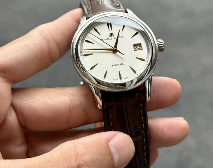 Đồng Hồ Nam : Maurice Lacroix Classiques Automatic, Mặt trắng, 3 kim 1 Lịch, Size 38mm…