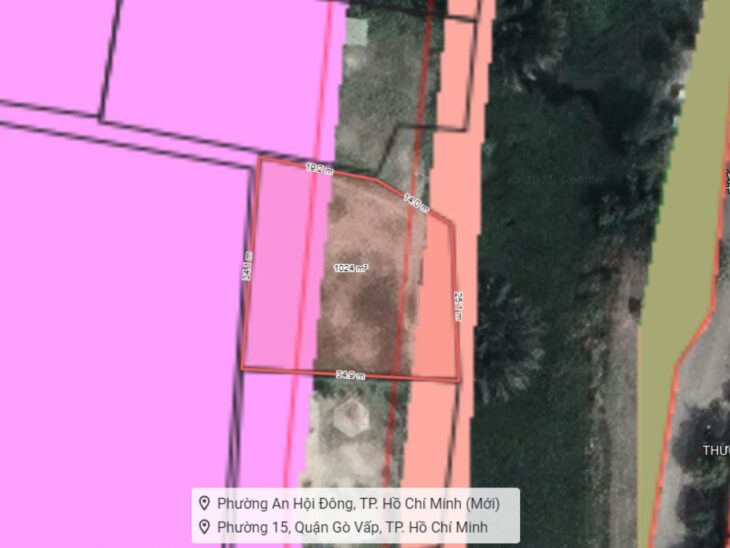 Đất View sông SHR Đ.10m 1014m2, Lô góc – Tô Ngọc Vân Gò Vấp S