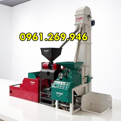 Dàn Máy Xát Gạo Liên Hoàn Takyo TK1200 năng suất 1 tấn/giờ