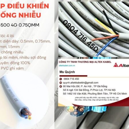 Cáp SH-500 4G 0.75QMM có lưới Altek Kabel Hà Nội, Đà Nẵng