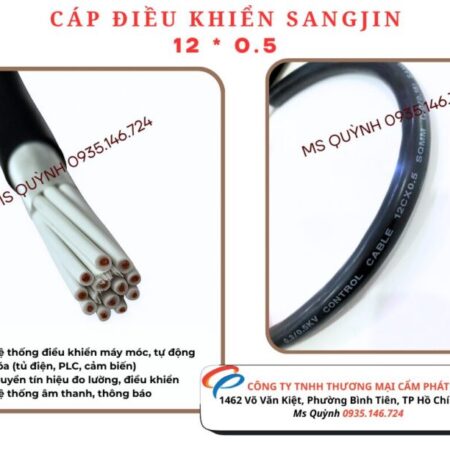 Dây Cáp Điều Khiển Không Lưới 12 Lõi Sangjin 12×0.5mm Hồ Chí Minh