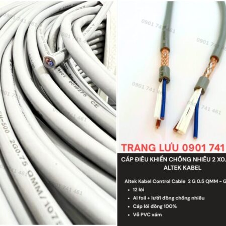 Cáp Điều Khiển Chống Nhiễu 2×0.5mm2 Altek Kabel