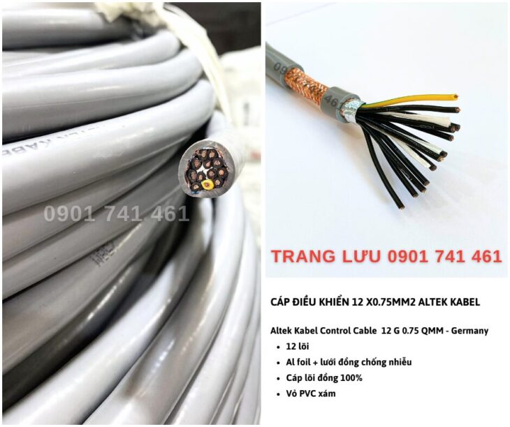 Cáp Altek Kabel RVVP/ DVV/S 12×0.75 Hà Nội, Đà Nẵng, Hồ Chí Minh