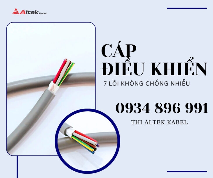 Cáp Điều Khiển 7 Lõi Chống Nhiễu 7×0.5 – 7×1.5mm² Altek Kabel | Giá Tốt, Giao Nhanh