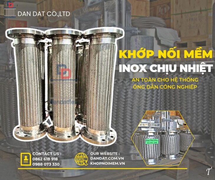 Ống nối giãn nở/ Ống giãn nở inox/ Ống bù trừ giãn nở nhiệt inox/ Khớp nối đường ống công nghiệp