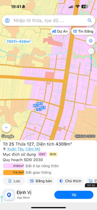 Chính Chủ Bán 4309m2 Đất 2 Mặt Tiền Đường ĐT 765, Xã Xuân Tây, Cẩm Mỹ, Đồng Nai