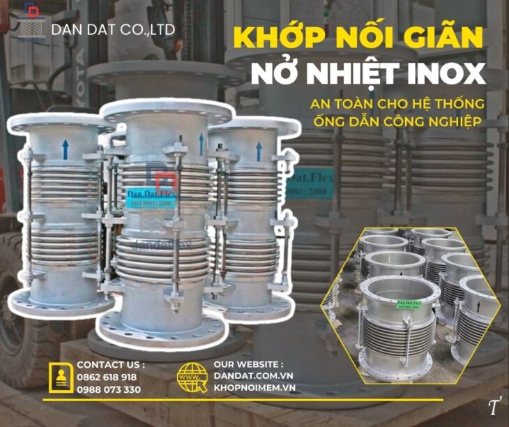 Khớp nối giãn nở mặt bích/ Khớp nối bù trừ giãn nở nhiệt/ Ống bù trừ giãn nở/ Khớp giãn nở kim loại