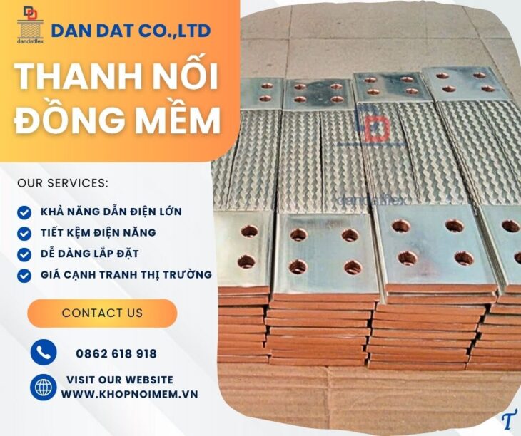 Dây đồng bện tráng thiếc/ Dây đồng bện tiếp địa mặt bích/ Dây đồng bện tiếp địa cho tủ bảng điện