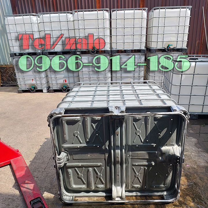 Bồn nhựa vuông 1000L cũ đựng hóa chất TPHCM