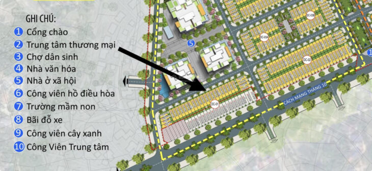 Bán đất nền KĐT Cầu Trúc Sông Công, DC02 – 53, 108.75m2 đối diện 3 tòa nhà ở xã hội, giá chỉ 1.9 tỷ