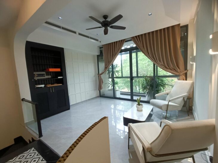 Nhà Phan Huy Ích 4 tầng, 80m2 ngang 4.5m dài 18m, 5PN, hẻm xe tải đậu, Gọi ngay 0934807985