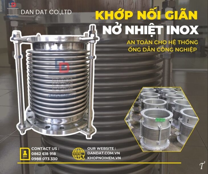 Ống nối giãn nở/ Ống giãn nở inox/ Ống bù trừ giãn nở nhiệt inox/ Khớp nối đường ống công nghiệp