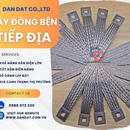 Dây đồng bện tráng thiếc/ Dây đồng bện tiếp địa mặt bích/ Dây đồng bện tiếp địa cho tủ bảng điện