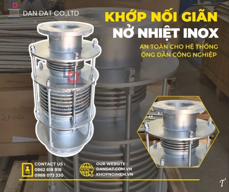 Ống nối giãn nở/ Ống giãn nở inox/ Ống bù trừ giãn nở nhiệt inox/ Khớp nối đường ống công nghiệp