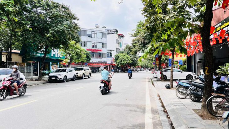 phân lô vỉa hè, ôtô tránh Việt Hưng 74m x 6 tầng, mặt tiền 5.5m, kinh doanh dòng tiền