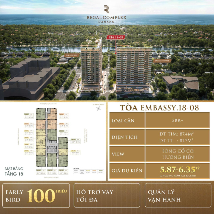 BAN CAN HO 2PN 82M2 6TY BAN GIAO CAO CAP TAI NGU HANH SON . LIEN HE NGAY XEM NHA