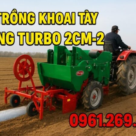 Máy trồng khoai tây 2 hàng Turbo 2CM-2 đa năng