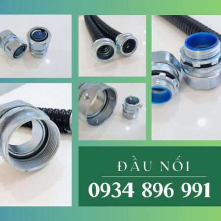 Ống ruột gà lõi thép bọc nhựa – Đầu Nối Phi 3/8 – 4 Inch – Giá Tốt