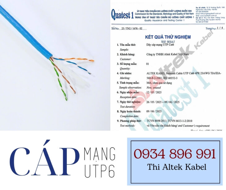 Cáp Mạng Cat6 UTP – FTP | Hàng Sẵn Kho – Giá Tốt HCM, Hà Nội, Đà Nẵng