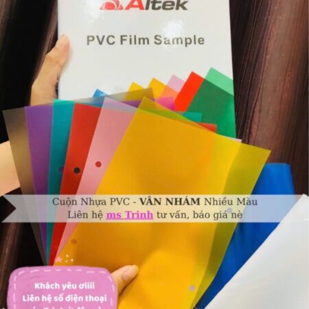 Mua bán màng nhựa pvc tại xưởng, vân nhám nhiều màu
