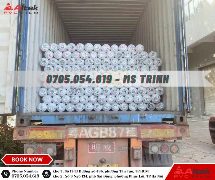 Nhà phân phối nhựa pvc lớn tại miền nam, ánh kim 7 màu