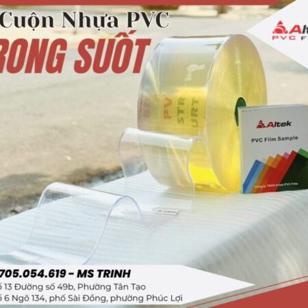 Cuộn nhựa pvc trong dẻo khổ nhỏ, nhận đặt hàng theo yêu cầu