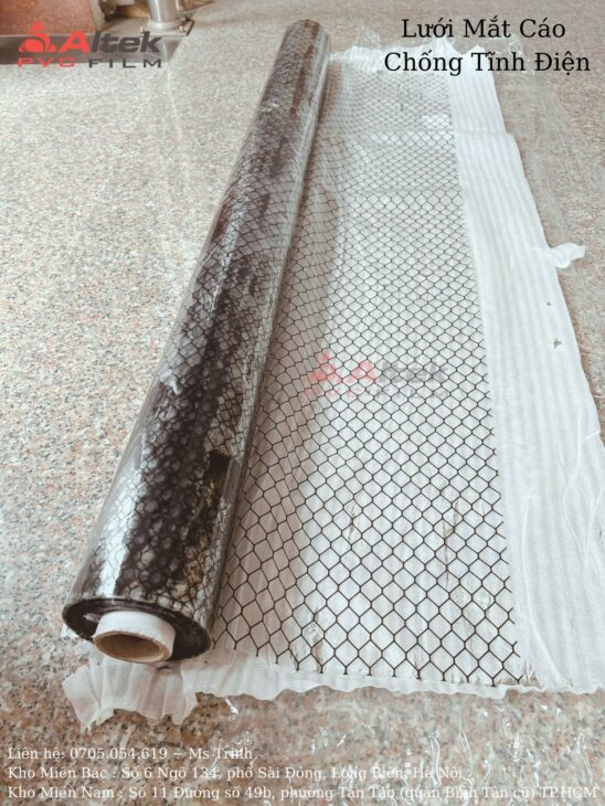 Chuyên sản xuất màng nhựa pvc lưới chống tĩnh điện