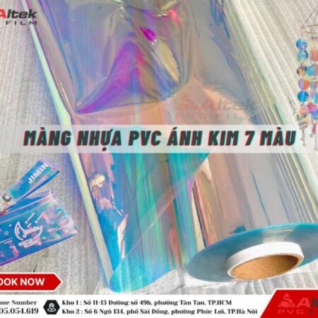 Nhà phân phối nhựa pvc lớn tại miền nam, ánh kim 7 màu