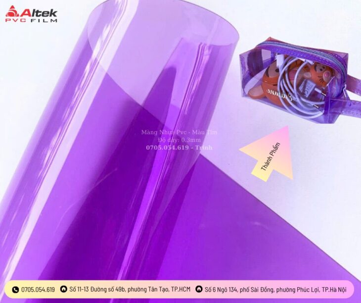 Nên mua màng nhựa pvc ở đâu có giá tốt? Màng trong màu pvc dẻo