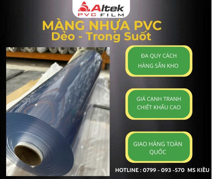 Mua màng nhựa pvc Dẻo – Trong suốt – Cao cấp – Giá cực tốt