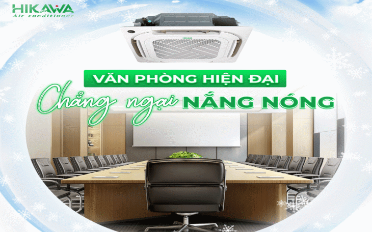 Thi công lắp đặt máy lạnh âm trần Hikawa tại TP.HCM uy tín – giá tốt