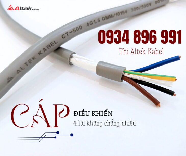 Dây cáp điều khiển 4 x 1.0mm2 Altek Kabel – CT-500, SH-500