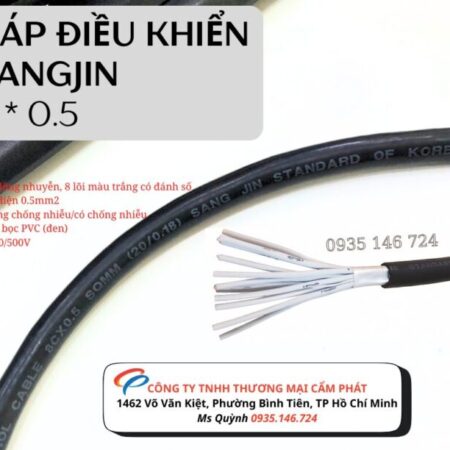 Cáp điều khiển 8 x 0.5 mm2 Sangjin HCM Cáp điều khiển 8 x 0.5 mm2 Sangjin HCM