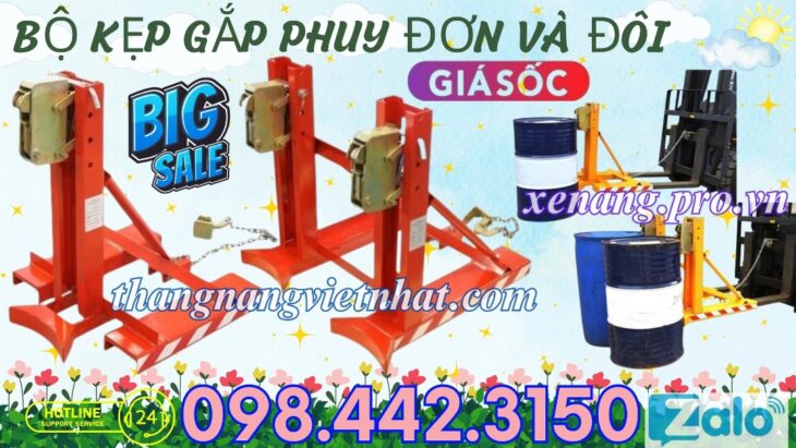 Bộ kẹp phuy đơn và đôi