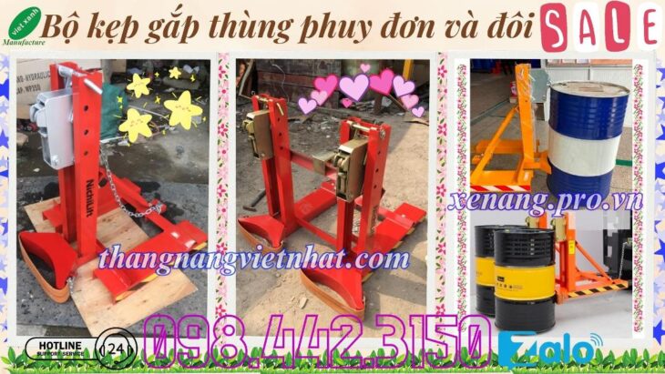 Bộ kẹp phuy đơn và đôi