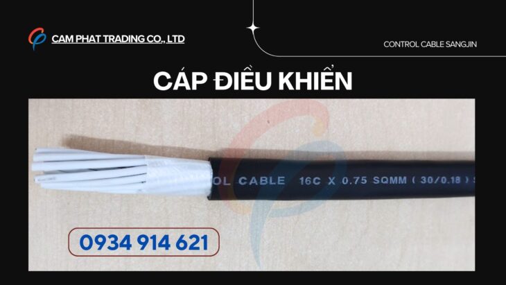 Cáp điều khiển RVV 16×0.75mm Sangjin – phân phối HCM