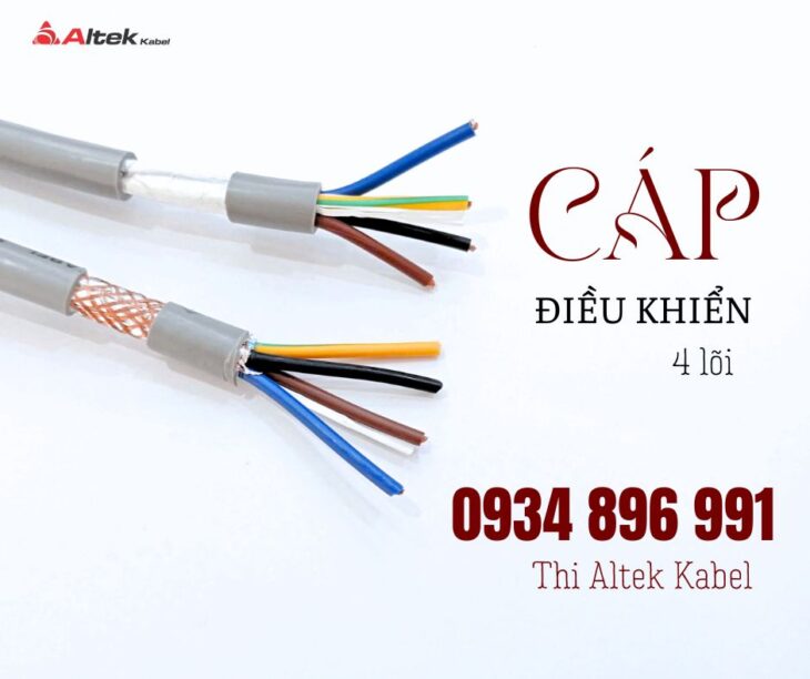 Dây cáp điều khiển 4 x 1.0mm2 Altek Kabel – CT-500, SH-500
