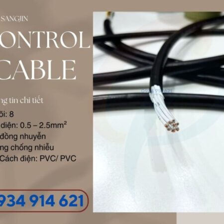 Cáp điều khiển Sangjin 8 core 1.5mm – Control Cable Sangjin sẵn hàng HCM