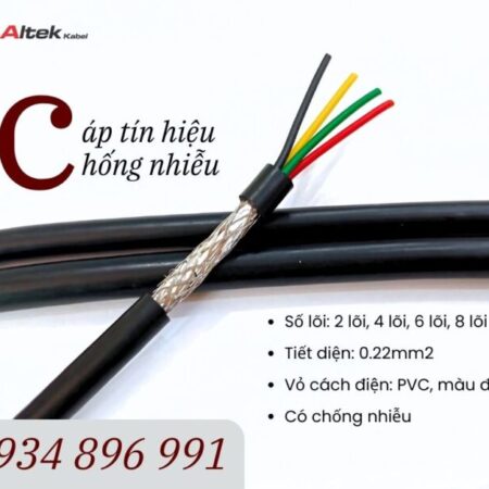 Cáp Tín Hiệu Chống Nhiễu 2×0.22mm – Dây Tín Hiệu 2x24AWG Altek Kabel