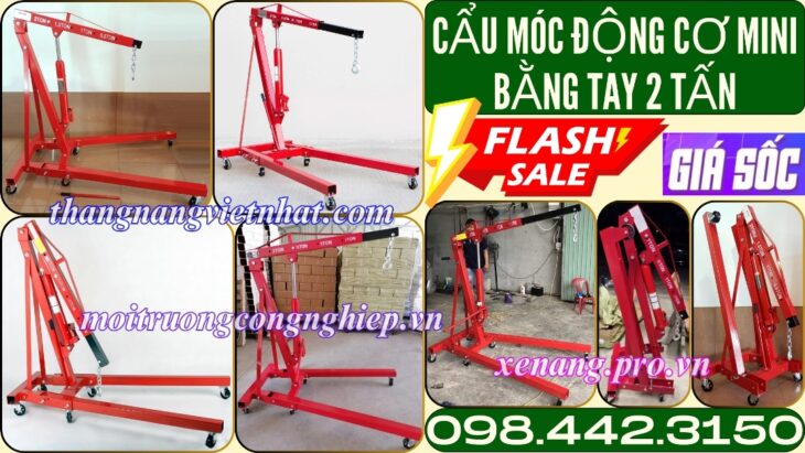 Cẩu thủy lực mini bằng tay