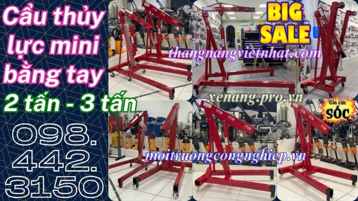 Cẩu thủy lực mini bằng tay