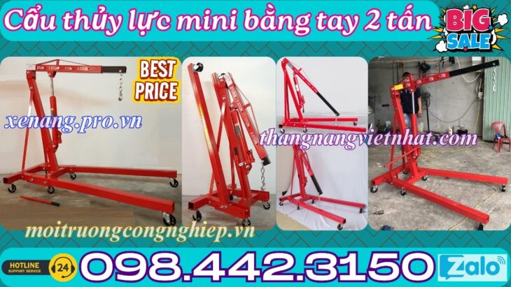Cẩu thủy lực mini bằng tay