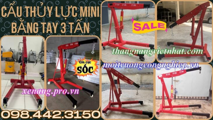 Cẩu thủy lực mini bằng tay