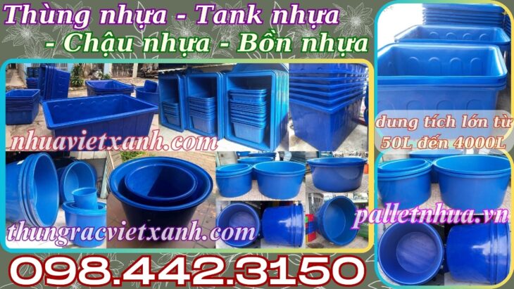 Thùng nhựa dung tích lớn